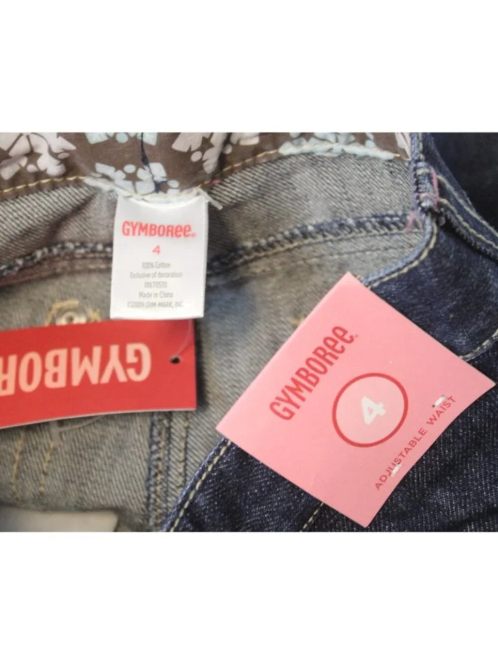 2009 Gymboree Winter Ballerina Jeans sz 4 Embroidered Snowflakes Pockets Flare
